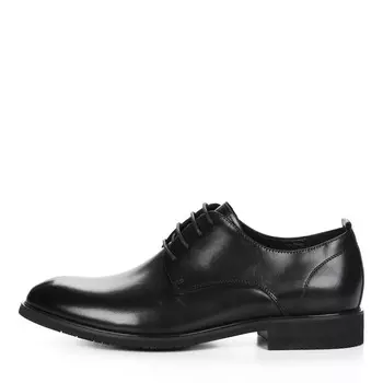 Черные полуботинки дерби из кожи