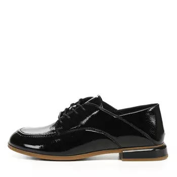 Черные полуботинки дерби из лаковой кожи