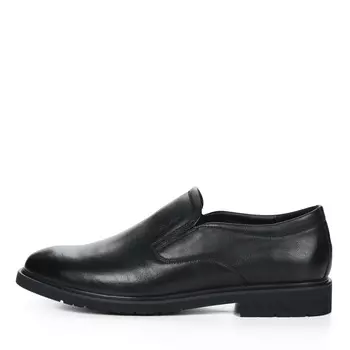 Черные полуботинки из гладкой кожи