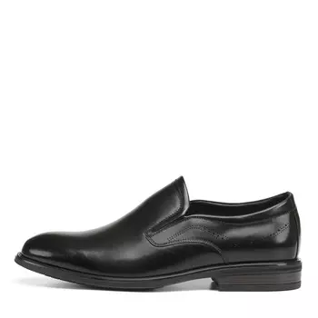 Черные полуботинки из гладкой кожи