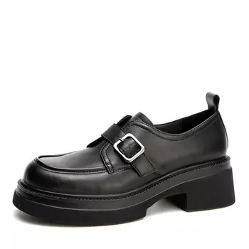 Черные полуботинки из кожи