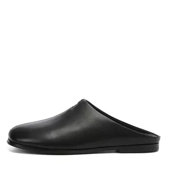 Черные сабо из гладкой кожи