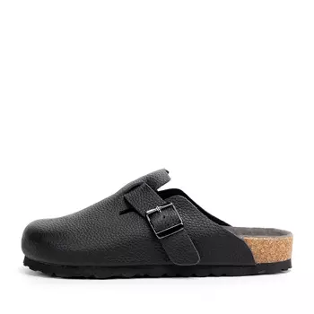 Черные сабо из кожи