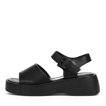 Черные сандалии из кожи