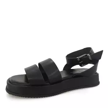 Черные сандалии из кожи