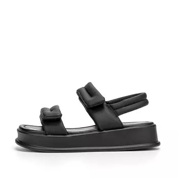 Черные сандалии из кожи