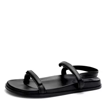 Черные сандалии из кожи