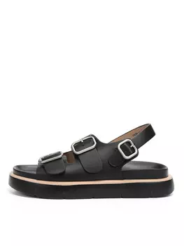 Черные сандалии из кожи