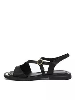 Черные сандалии из кожи