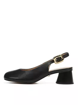 Черные слингбэки из гладкой кожи