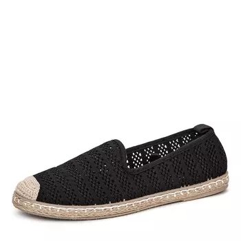 Черные текстильные эспадрильи
