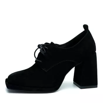 Черные туфли из натурального велюра