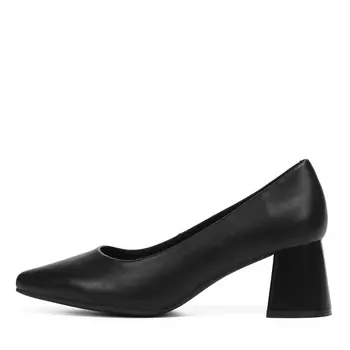 Черные туфли лодочки из гладкой кожи