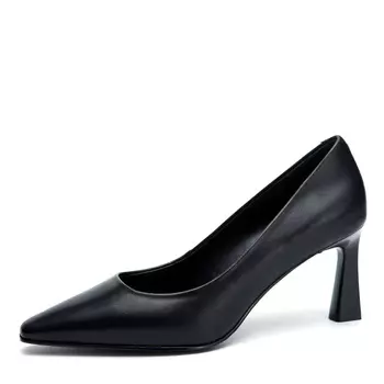 Черные туфли лодочки из гладкой кожи