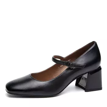 Черные туфли лодочки из гладкой кожи