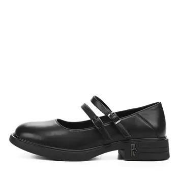 Черные туфли Мэри Джейн из гладкой кожи