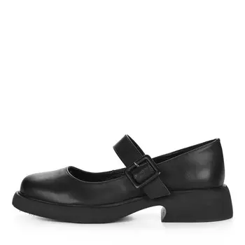Черные туфли Мэри Джейн из гладкой кожи