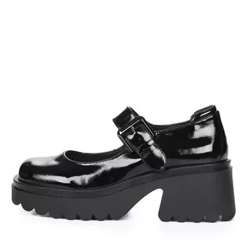 Черные туфли Мэри Джейн из кожи