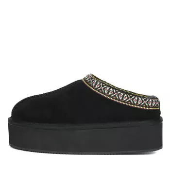 Черные угги из ворсовой кожи