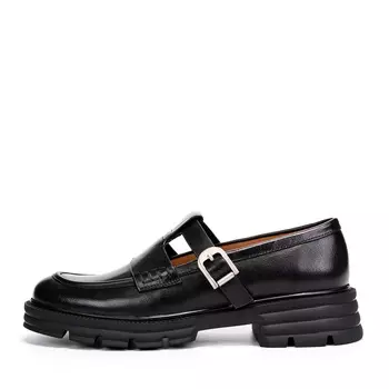 Черные закрытые туфли из гладкой кожи