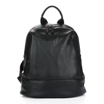 Черный городской рюкзак из кожи