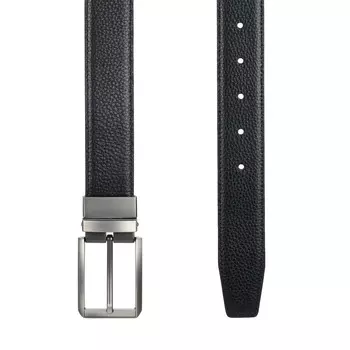 Черный кожаный ремень