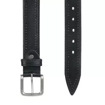 Черный кожаный ремень