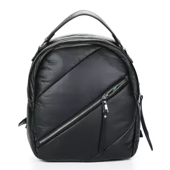 Черный рюкзак из экокожи