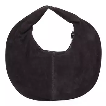 Фиолетовая сумка хобо из бархатистого велюра