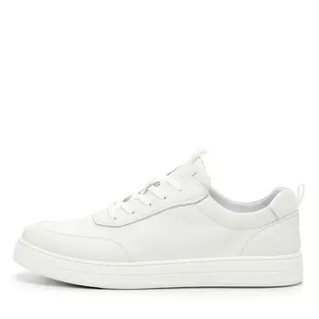 Кеды из кожи рисового цвета