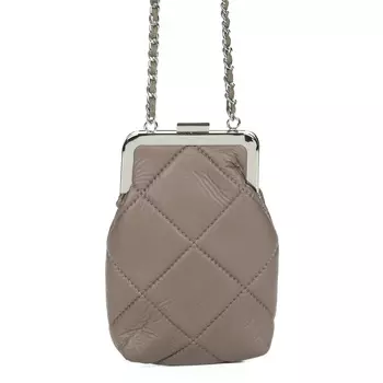 Коричневая сумка мессенджер из экокожи