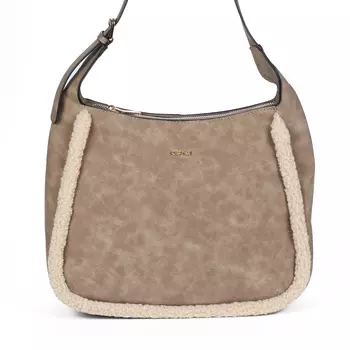 Коричневая сумка мессенджер из экокожи