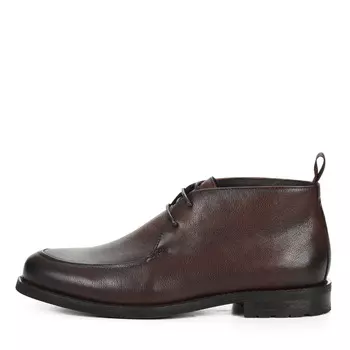 Коричневые ботинки из гладкой кожи