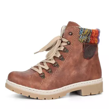 Коричневые ботинки на шнуровке