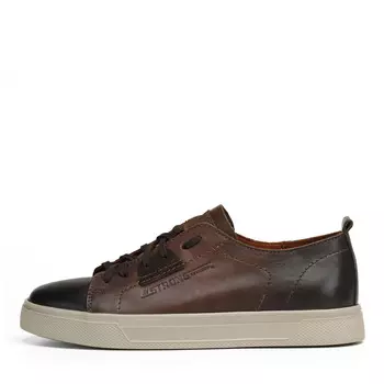 Коричневые кеды из гладкой кожи