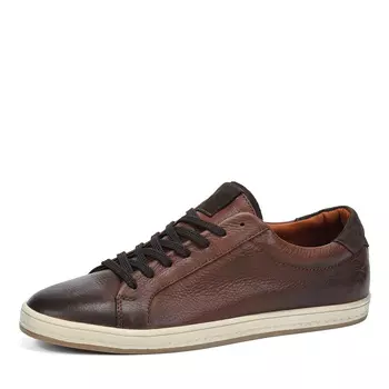 Коричневые кеды из гладкой кожи