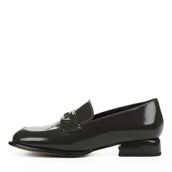 Коричневые лоферы из гладкой кожи