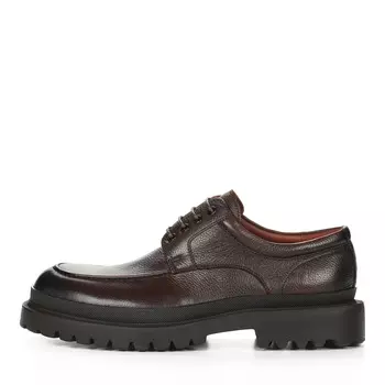 Коричневые полуботинки дерби из гладкой кожи