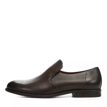 Коричневые полуботинки из гладкой кожи