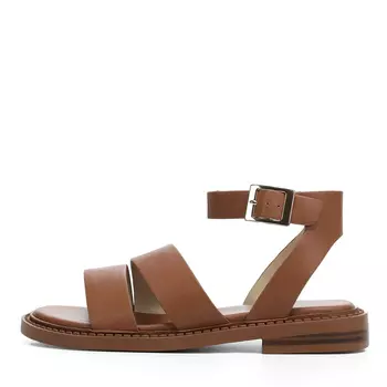 Коричневые сандалии из гладкой кожи