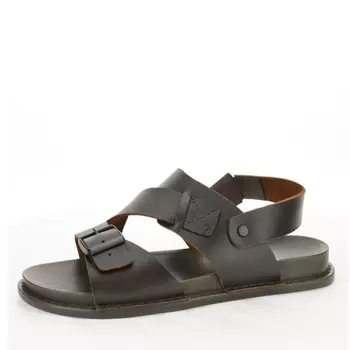 Коричневые сандалии из кожи