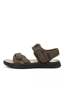 Коричневые сандалии из кожи