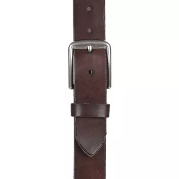 Коричневый кожаный ремень