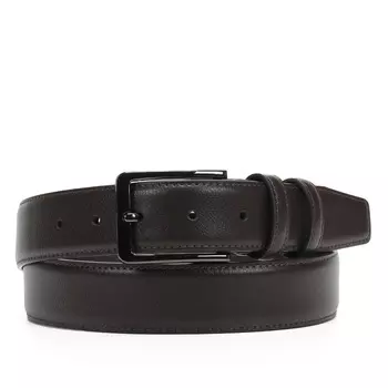 Коричневый кожаный ремень