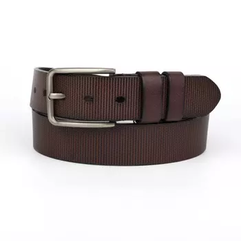 Коричневый кожаный ремень