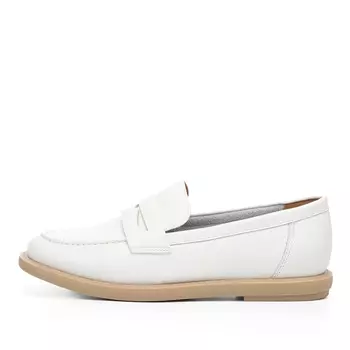 Лоферы из кожи молочного цвета