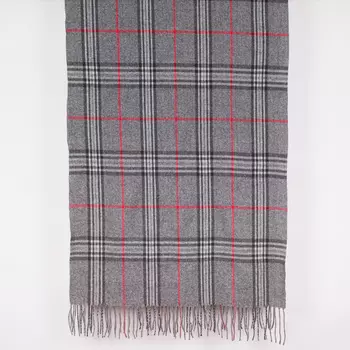 Палантин женский из полиэстера серый