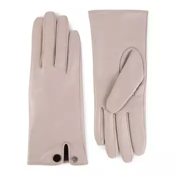 Перчатки женские кожаные бежевые