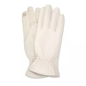 Перчатки женские текстильные светло-бежевые