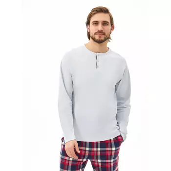 Пижама со штанами мужская, хлопковая, синяя